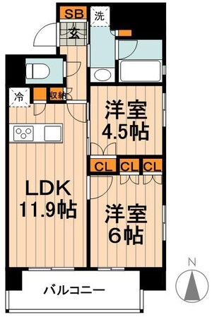 コンフォリア秋葉原EASTの物件間取画像